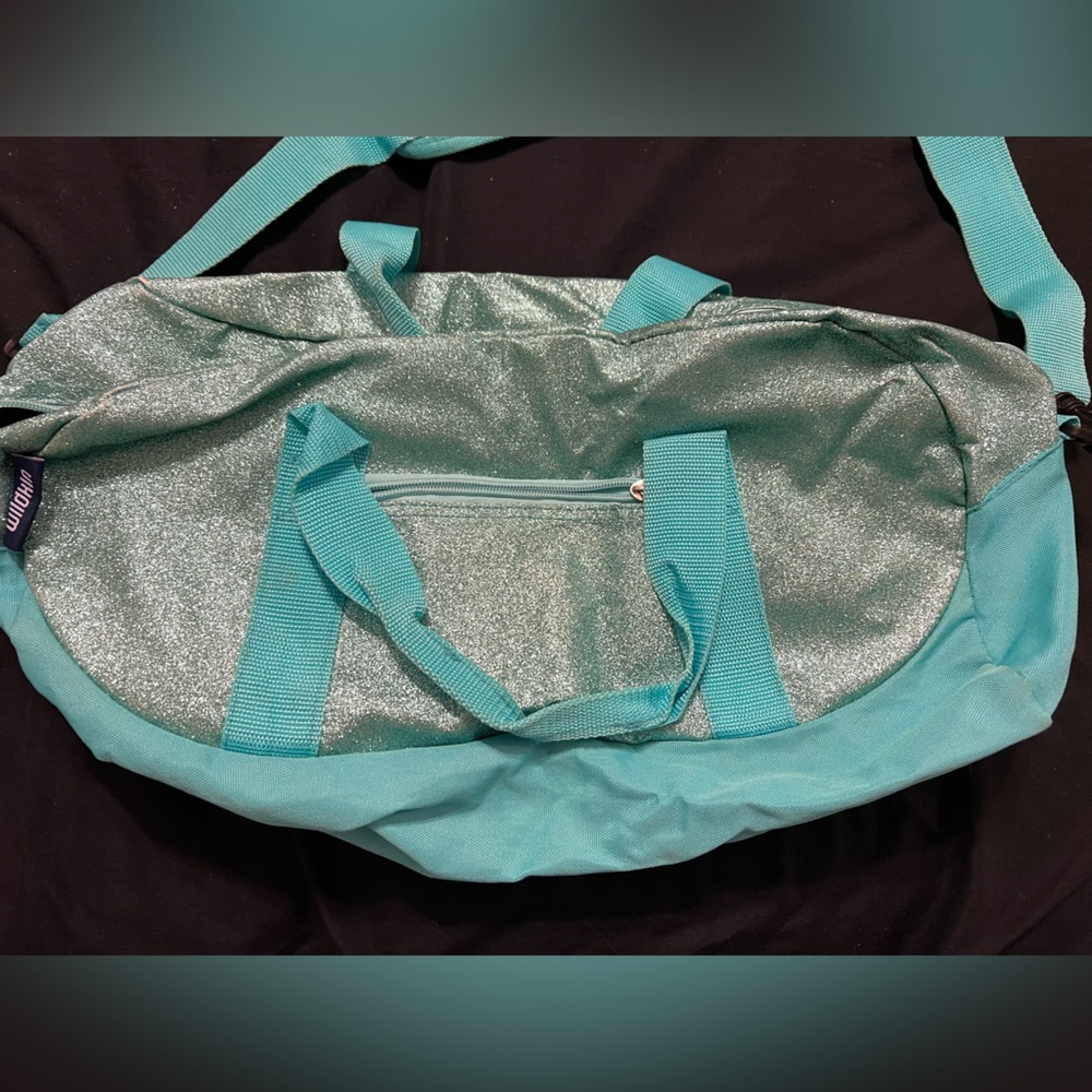 Wildkin kids glitter overnight duffel bag